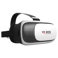VR Box 3D Video Glasses with Anti-Radiation Adjustable Screen, Black