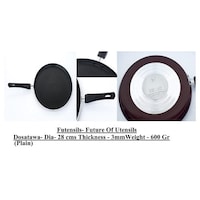 Picture of Futensils Non Stick Cookware Set Combo 8 of Idli Maker, Tawa and Pan