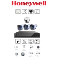 Honwywell 2MP 1D 3B CCTV Kit without Hard Disk, ACC-HW-1D3B-4ch
