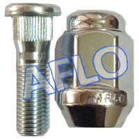 Picture of Aflo Hardware Wheel Nut & Bolts 11, Golden and Silver