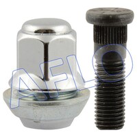 Picture of Aflo Hardware Wheel Nut & Bolts 17, Silver and Black