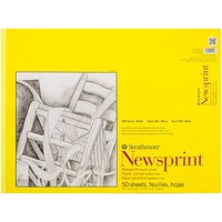 Strathmore Pound 50, Sheet Smooth Newsprint Paper Pad, 18 x 24"