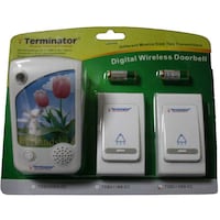 Terminator Digital Wireless Doorbell with 38 Melodies, TDB 014BBAC