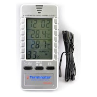 Picture of Terminator 4-in-1 Outdoor Thermo Hygrometer with Clock, TTH 2410