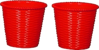 Picture of JRM's Flower Plant Container, Red, Pack of 2