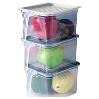 Picture of Hridaan Plastic Storage Containers with Lids, 110 ml, Set of 3