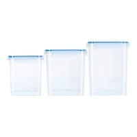 Picture of Hridaan Airtight Food Storage Containers, Transparent, Set of 3 Pc