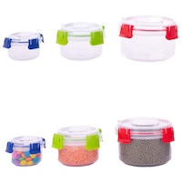 Picture of Hridaan Airtight Food Storage Containers, Transparent, Set of 6
