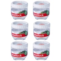 Picture of Hridaan Kitchen Round Container, Transparent, Pack of 6, 180 ml, 