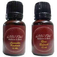 Goodfind Aroma Lavender Kashmir and Rose Refresh Oil, 15 ML, Pack of 2