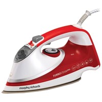 Morphy Richards Turbosteam Pro Pearl Ceramic Steam Iron, Red, 2800W