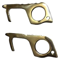 Picture of F-Care No Touch Door Opener, Brass, Pack of 2