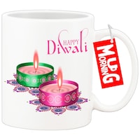 Picture of Mug Morning Diwali Mugs, Happy Diwali Coffee Mugs, Design 15