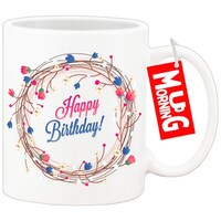 Mug Morning Happy Birthday Coffee Mug, Design 6