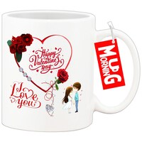 Picture of Mug Morning Love Mug, Happy Valentines Day, Two Cute Couple, Design 2