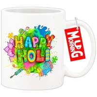 Picture of Mug Morning Happy Holi Mugs, Design 1