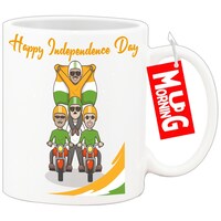 Mug Morning Happy Independence Day Mug, Design 1