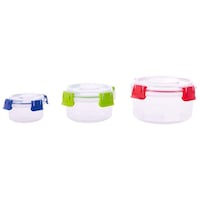 Picture of Hridaan Airtight Food Storage Containers, Transparent, Set of 3