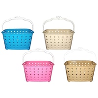 Picture of Hridaan Plastic Storage Basket with Handle, Set of 4