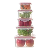 Hridaan Food Storage Kitchen Containers with Lids, Set of 5