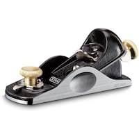 Stanley Fully Adjustable Smoothing Block Plane, Silver