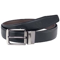 Prakumi PU - Leather Formal Casual Belt for Men, Black