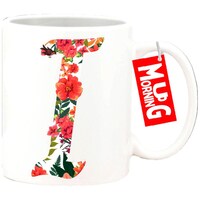 Picture of Mug Morning Letter I Mug, Floral Design