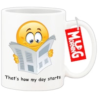 Mug Morning Emoji Mug, That's How My Day Starts