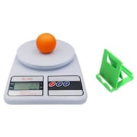 Picture of Ionix Digital Weight Machine With Freebie Mobile Stand, White