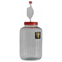 Picture of Glass Fermenter with Airlock and Grommet, 4000ml