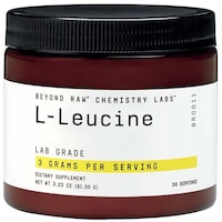 Beyond Raw Chemistry Labs L- Leucine, 30 Servings