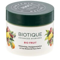 Biotique Bio Fruit Whitening and Depigmentation Face Pack, 150gm, Pack of 2