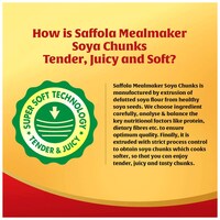 Saffola Mealmaker Soya Chunks, 400 Gram, Pouch of 3