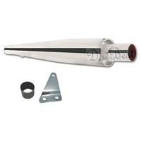 Picture of Dhe Best Bullet Silencer Wild Boar Exhaust Silencer, Chrome