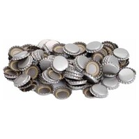 Picture of Learn to Brew Polished Beer Bottle Caps, Silver, 144 Caps
