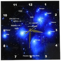 3dRose Wall Clock, Galaxy and Nebula Star Cluster Map