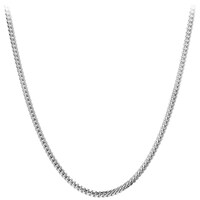 NYC Sterling Rhodium Plated Italian Miami Cuban Curb Necklace Chain, 16inch