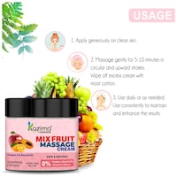 KAZIMA Mix Fruit Massage Cream, 100gm