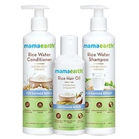 Mamaearth Rice Hair Care Set, Pack of 3