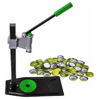 Picture of Manual Bench Beer Bottle Capper Tool with 144 Count Bottle Caps