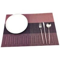 Picture of Royalkart Vinyl Reversible Table Mats, Coffee Pink, Set of 6