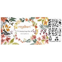 Picture of Royalkart Nail Art Stamping Kit Flower Series Designs, RK-03