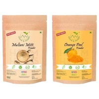 Picture of Heem & Herbs Multani Mitti & Orange Powder Face Pack, 100 gm, Pack Of 2Pcs