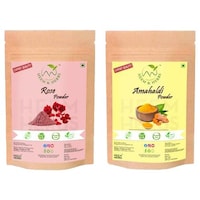 Picture of Heem & Herbs Rose and Amba Haldi Powder Face Pack, 100 gm, Pack Of 2Pcs