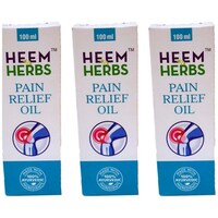 Heem & Herbs Ayurvedic Pain Relief Oil, 100 ml, Pack Of 3Pcs