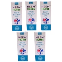Heem & Herbs Ayurvedic Pain Relief Oil, 100 ml, Pack Of 5Pcs