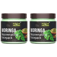 Picture of Heem & Herbs Moringa Rejuvenating Face Pack, 100 gm, Pack Of 2Pcs