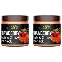 Picture of Heem & Herbs Strawberry Blush and Glow Facepack, 100 gm, Pack Of 2Pcs