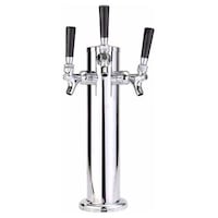 Picture of QJFCare Triple Tap Beer Kegerator Tower Dispenser Kit with 3 faucets
