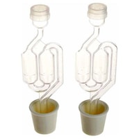 Picture of Home Brew Ohio Twin Bubble Airlock and Carboy Bung, Set of 2